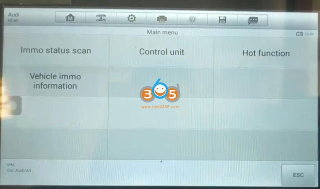 Autel IM508 Program Audi A3 2005 All Keys Lost 2