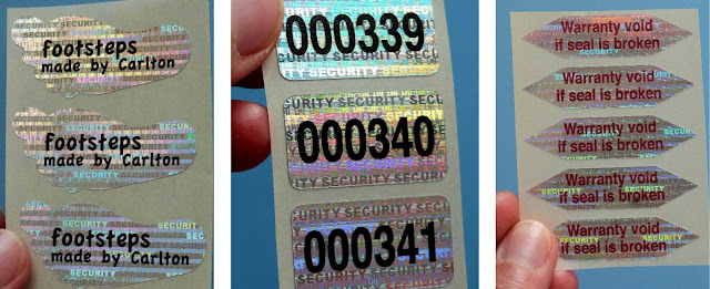 Hologramm-Papier-Etiketten mit individuellem Aufdruck