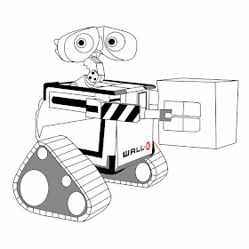 WallE Pixar Coloring Pages