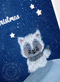 Sunny Studio Stamps: Polar Playmates Fluffy Husky Christmas Card by Vanessa Menhorn