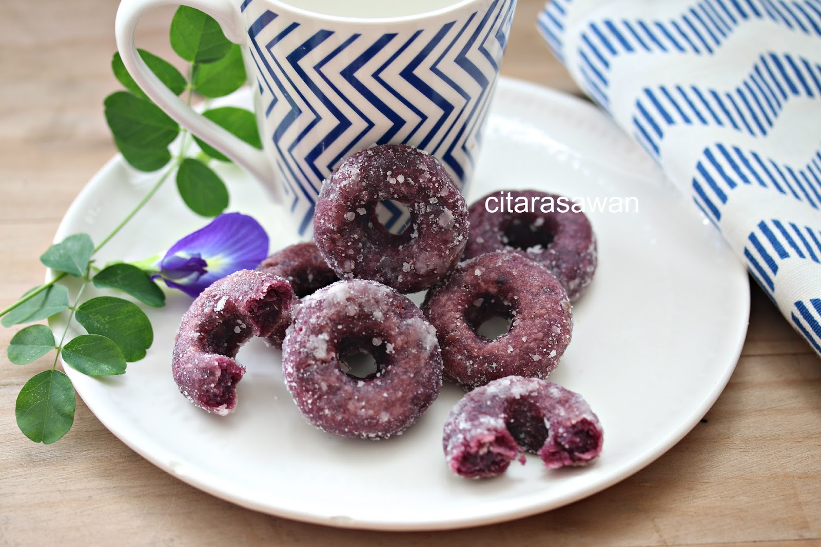 Kuih Keria Keledek Ungu ~ Resepi Terbaik