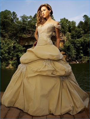 Gold Wedding Ball Gown