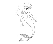 #12 Ariel Coloring Page