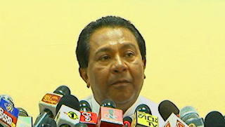 Minister of Higher Education, S.B. Dissanayake~press