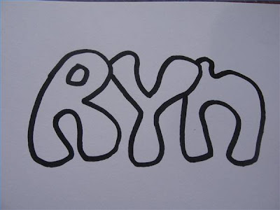 3D, graffiti bubble letters