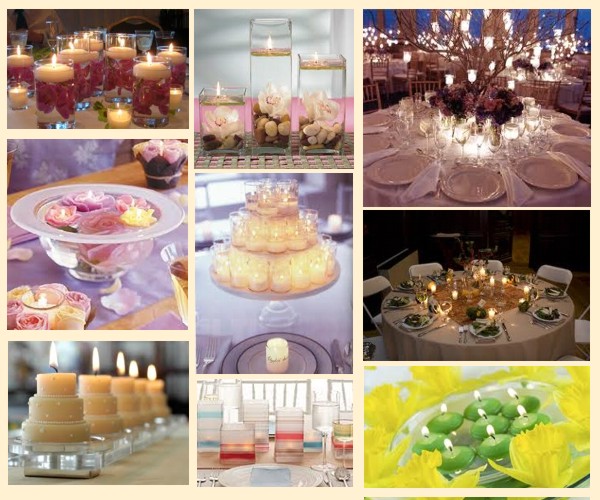 Here 39s to our first centerpiece mix ideas Candles Palette Mix