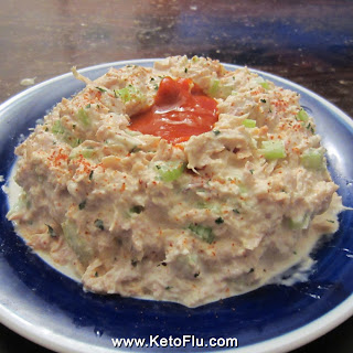 Ketogenic Sriracha Tuna Fish Salad Volcano Recipe