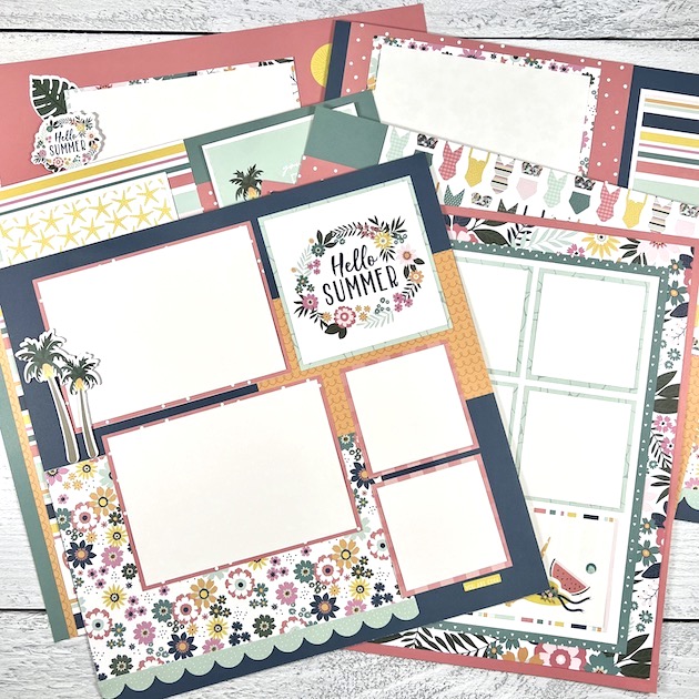12x12 Birthday (Pink) Scrapbook Layout Instructions ONLY – Artsy Albums