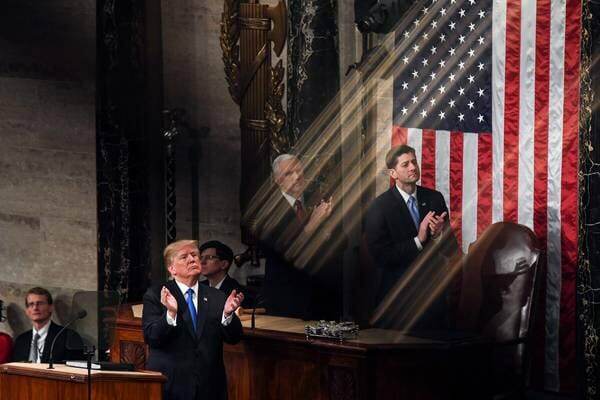 President Trump at a previous State of the Union Address