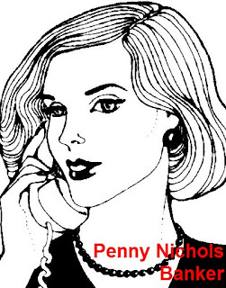 Penny Nichols banker cartoon clip art