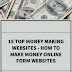 15 TOP MONEY MAKING WEBSITES - HOW TO MAKE MONEY ONLINE FORM WEBSITES 