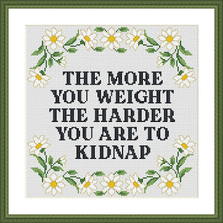 The more you weight funny cross stitch - Tango Stitch