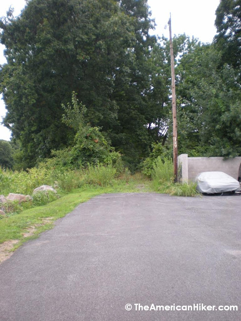 The eastern trail head into the Woodlawn Trust Wildlife Preserve is not marked and appears to be an abandoned road when you first see it.