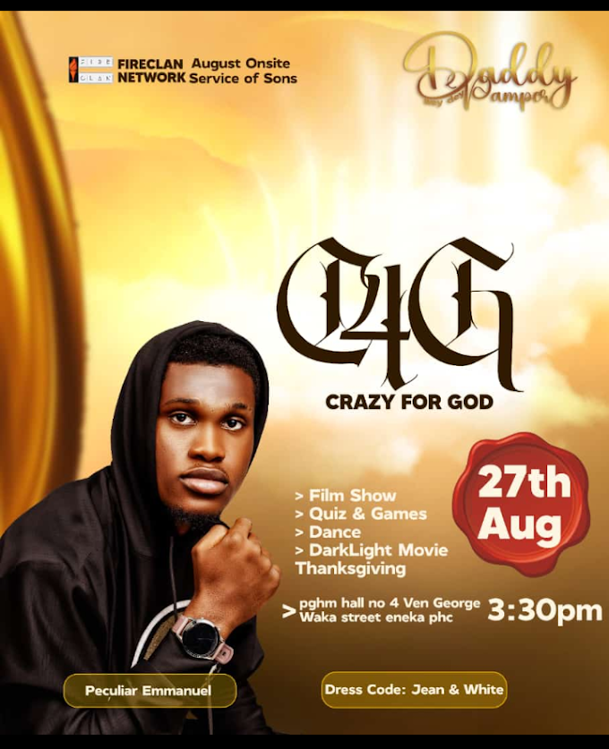 AUGUST SERVICE OF SONS: C4G(Crazy for God)