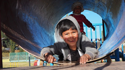 Uno de los niños de la ONG de Cusco