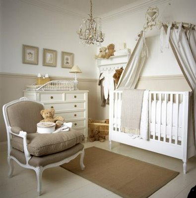 Classic, neutral colors make this nursery a serene gender