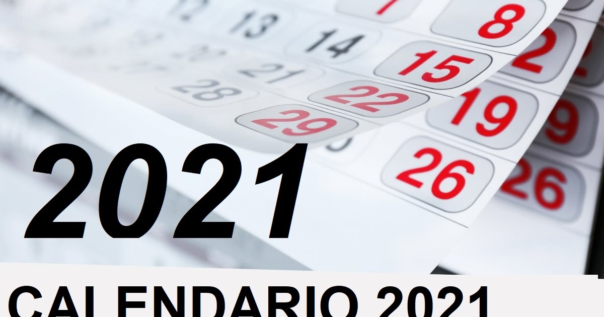 Calendario 2021 stampabile unico foglio PDF
