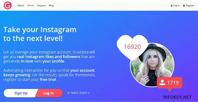 gramista - situs auto followers instagram