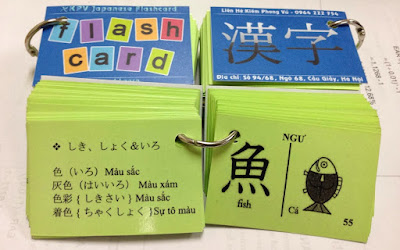 Dùng thẻ Flashcard để học tiếng Nhật