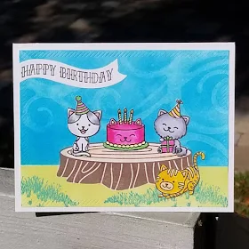 Sunny Studio Stamps: Purrfect Birthday Customer Card by Simply Sandy