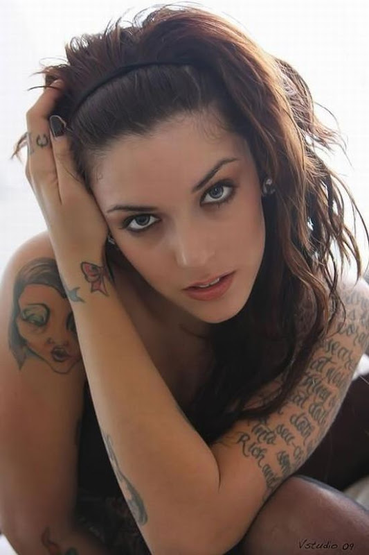 Brunette Girls with Tattoos