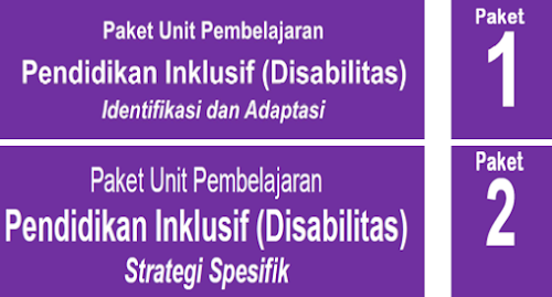 Buku Paket 1 dan 2 Pendidikan Inklusif (Disabilitas)