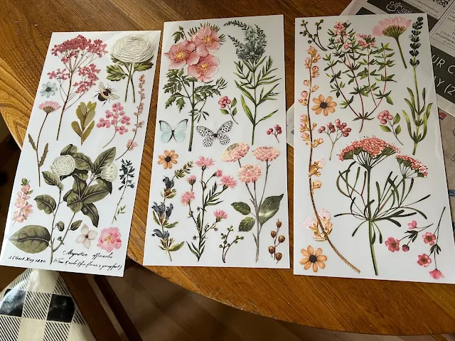 Photo of Botanical decor transfer pack.