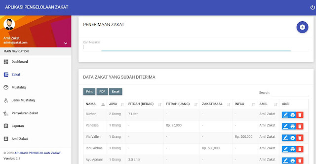 Source Code Aplikasi Pendataan Zakat Menggunakan Laravel