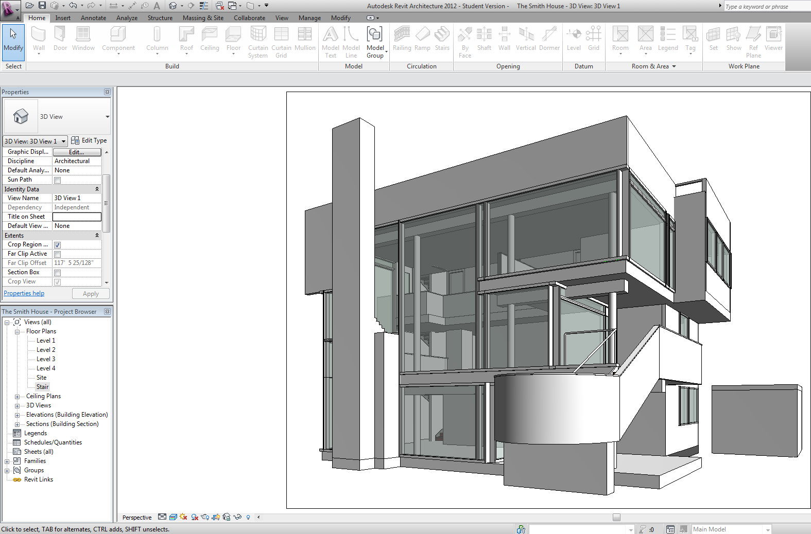 Meier is Reviting Linking the Smith House  Site Cad  File  