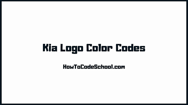 Kia Logo Color Codes
