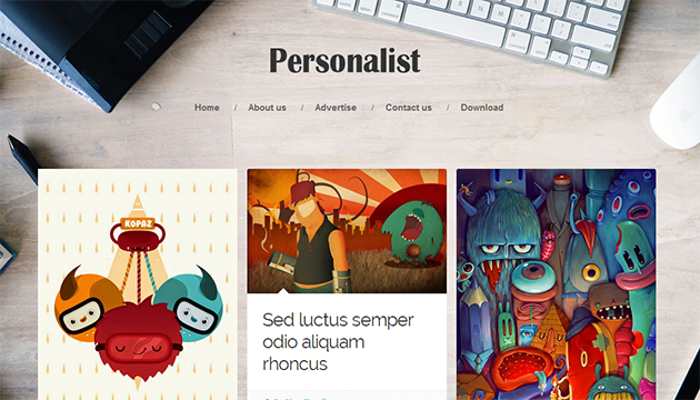 Personalist Responsive Blogger Template
