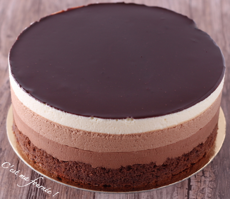 L Entremets Trois Chocolats De Valrhona