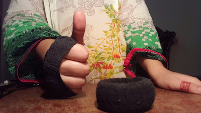DIY Gloves And Hair Bun Donuts