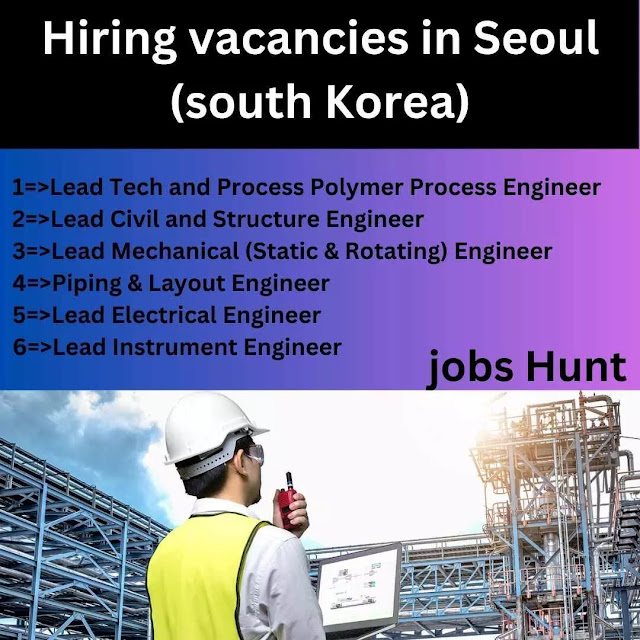 Hiring vacancies in Seoul (south Korea)
