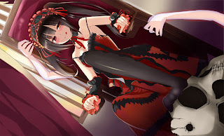   Date A Live Kurumi Tokisaki Anime Girl Red Dress HD Wallpaper Desktop PC Background  