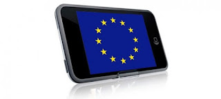 Imagem - Telefone com bandeira da Europa