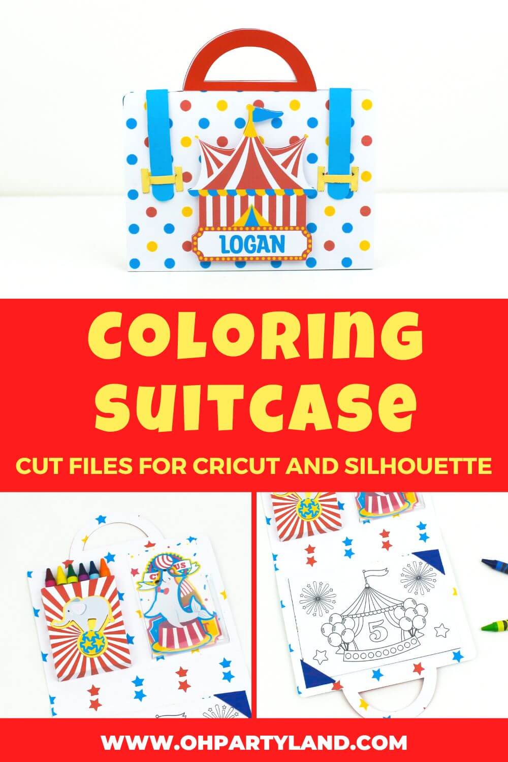 coloring suitcase cut files for cricut