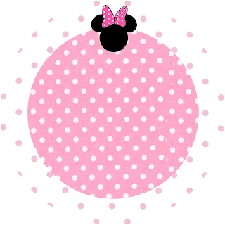 Minnie Mouse: Free Printable Toppers or Labels in pink. 