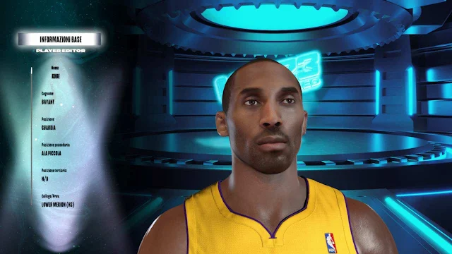 NBA 2K23 Kobe Bryant Cyberface 2004