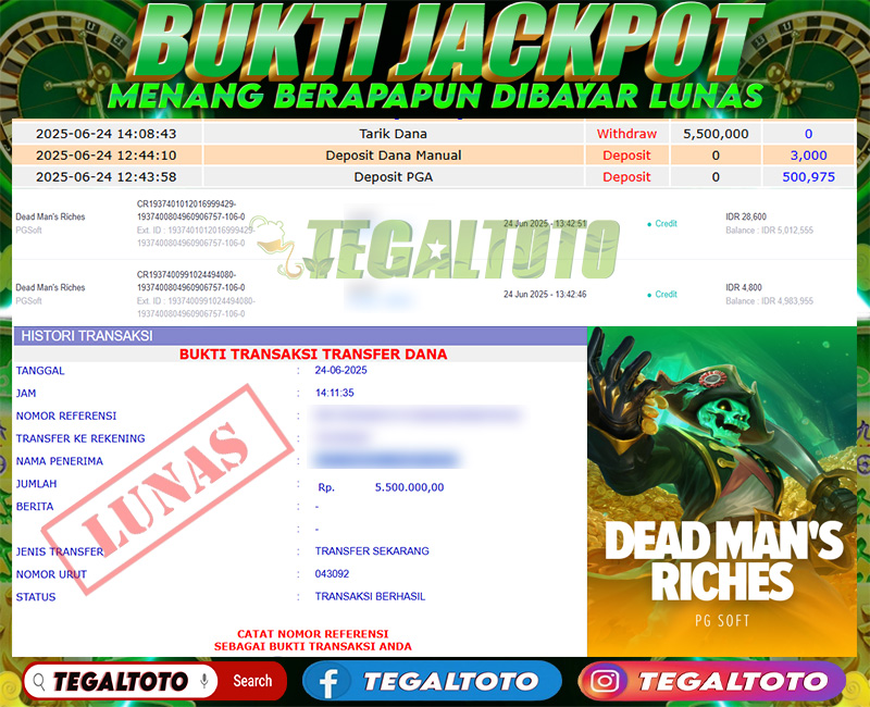 Bukti Jackpot