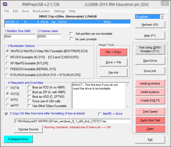 RMPrepUSB