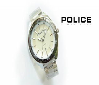 jam tangan keren POLICE PL-155 WHITE