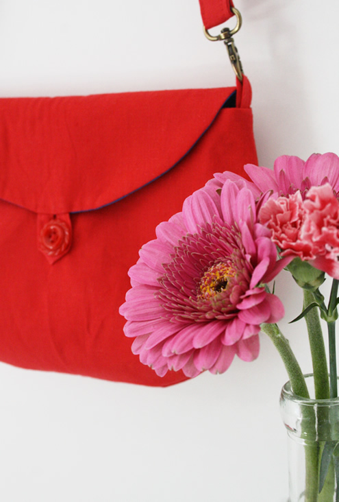 Red and blue clutch