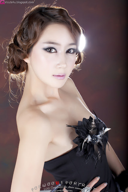 1 Han Chae Yee - Gorgeous Black-very cute asian girl-girlcute4u.blogspot.com