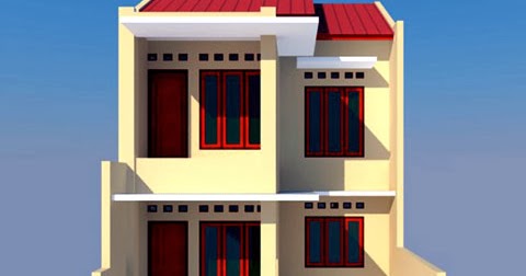  Gambar  Desain Rumah Sederhana 2 lantai  Luas Bangunan 90 M2 