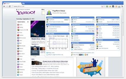 chrome pagerank status uzantısı
