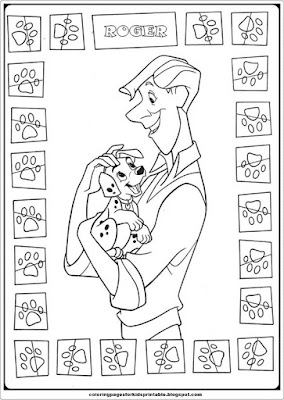 101 dalmatians roger coloring pages