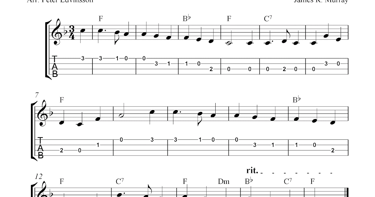 Away In A Manger, free Christmas ukulele tablature sheet music