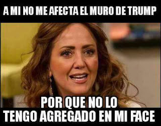 meme de andrea legarreta y el muro de trump 