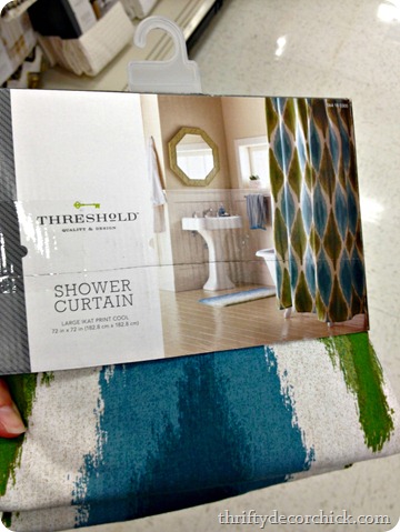 ikat shower curtain